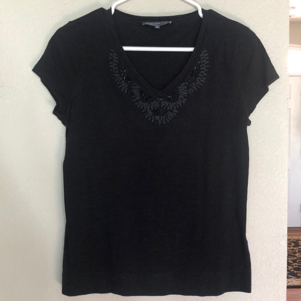 Jones New York Black Tee